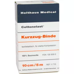 KURZZUGBINDE Katoenelast 10 cmx5 m, 1 stuk