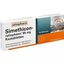 SIMETHICON-ratiopharm 85 mg kauwtabletten, 20 stuks