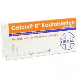 CALCIVIT D Kauwtabletten, 20 stuks
