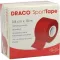 DRACO TAPEVERBAND 3,8 cmx10 m rood, 1 stuk