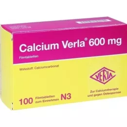 CALCIUM VERLA 600 mg filmomhulde tabletten, 100 stuks