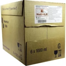 ISOTONISCHE Zoutoplossing 0,9% Glasfl.Fresenius, 6X1000 ml