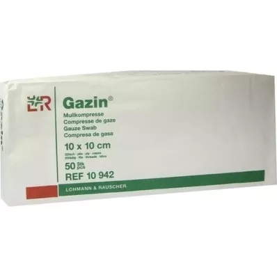 GAZIN Gaas comp. 10x10 cm niet-steriel 32-voudige bediening, 50 st GAZIN Gaas comp. 10x10 cm niet-steriel 32-voudige bediening, 50 st