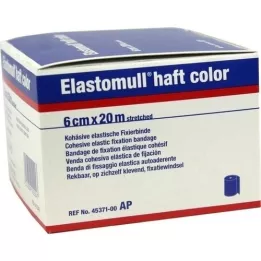 ELASTOMULL haftkleur 6 cmx20 m bevestigingspapier blauw, 1 st