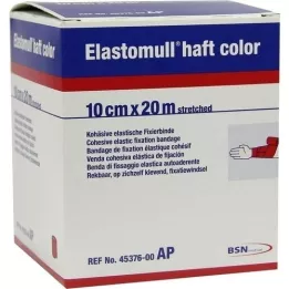 ELASTOMULL heftkleur 10 cmx20 m bevestigingspapier rood, 1 st