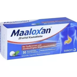 MAALOXAN 25 mVal kauwtabletten, 50 st