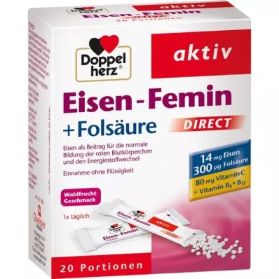 DOPPELHERZ IJzer Femin DIRECT Pellets, 20 st DOPPELHERZ IJzer Femin DIRECT Pellets, 20 st