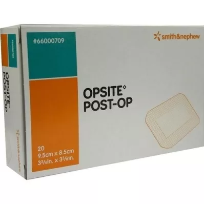 OPSITE Paal-OP 8,5x9,5 cm verband individueel steriel, 20X1 stuks OPSITE Paal-OP 8,5x9,5 cm verband individueel steriel, 20X1 stuks