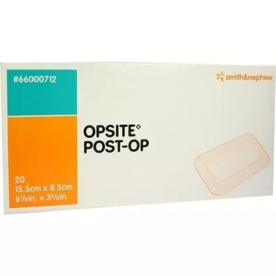 OPSITE Paal-OP 8,5x15,5 cm verband individueel steriel, 20X1 stuks OPSITE Paal-OP 8,5x15,5 cm verband individueel steriel, 20X1 stuks