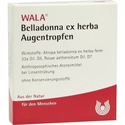 BELLADONNA EX HERBA Oogdruppels, 5X0,5 ml BELLADONNA EX HERBA Oogdruppels, 5X0,5 ml