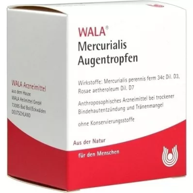 MERCURIALIS Oogdruppels, 30 x 0,5 ml MERCURIALIS Oogdruppels, 30 x 0,5 ml