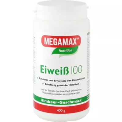 EIWEISS 100 Frambozenkwark Megamax-poeder, 400 g