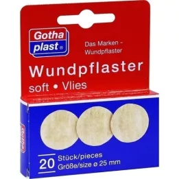 GOTHAPLAST Wundpfl.zacht fleece 2,5 cm, 20 st