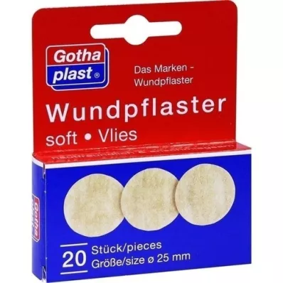 GOTHAPLAST Wundpfl.zacht fleece 2,5 cm, 20 st