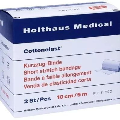 KURZZUGBINDE Katoenelast 10 cmx5 m, 2 stuks KURZZUGBINDE Katoenelast 10 cmx5 m, 2 stuks