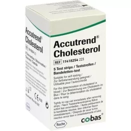 ACCUTREND Cholesterolteststrips, 5 stuks