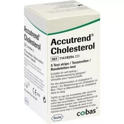 ACCUTREND Cholesterolteststrips, 5 stuks ACCUTREND Cholesterolteststrips, 5 stuks