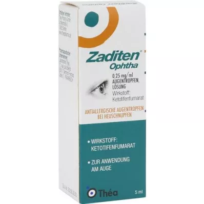 ZADITEN ophtha 0,25 mg/ml oogdruppels, 1X5 ml ZADITEN ophtha 0,25 mg/ml oogdruppels, 1X5 ml