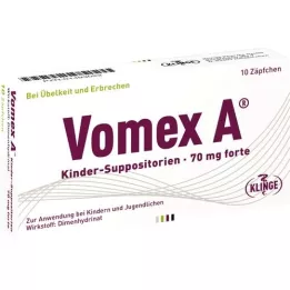VOMEX A Kinderzetpillen 70 mg forte, 10 st