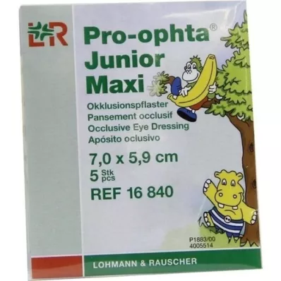 PRO-OPHTA Junior maxi occlusiepleister, 5 stuks PRO-OPHTA Junior maxi occlusiepleister, 5 stuks
