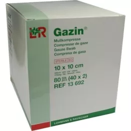 GAZIN Gaas comp. 10x10 cm steriel 12-voudig, 40x2 stuks