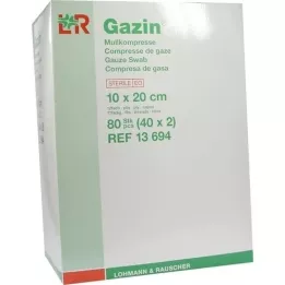 GAZIN Gaas comp. 10x20 cm steriel 12-voudig, 40x2 stuks