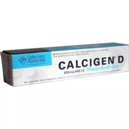 CALCIGEN D 600 mg/400 IE bruistabletten, 20 stuks