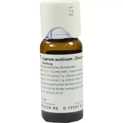 CUPRUM ACETICUM/Zinkvalerianicum mengsel, 50 ml