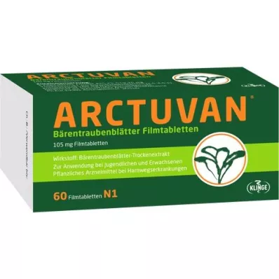 ARCTUVAN Berendruif filmomhulde tabletten, 60 stuks ARCTUVAN Berendruif filmomhulde tabletten, 60 stuks