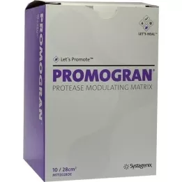 PROMOGRAN Steriele tamponades van 28 vierkante cm, 10 stuks