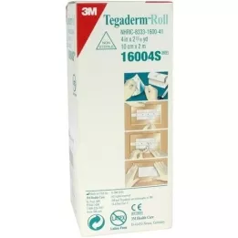 TEGADERM 3M pleister 10 cmx2 m rol 16004S, 1 st
