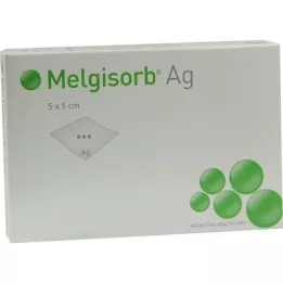 MELGISORB Ag-verband 5x5 cm, 10 st