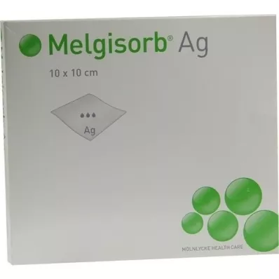 MELGISORB Ag-verband 10x10 cm, 10 st