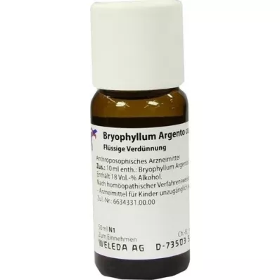 BRYOPHYLLUM ARGENTO cultum D 3 verdunning, 50 ml BRYOPHYLLUM ARGENTO cultum D 3 verdunning, 50 ml