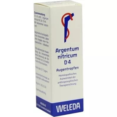 ARGENTUM NITRICUM D 4 oogdruppels, 10 ml