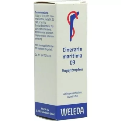 CINERARIA maritima D 3 oogdruppels, 10 ml CINERARIA maritima D 3 oogdruppels, 10 ml