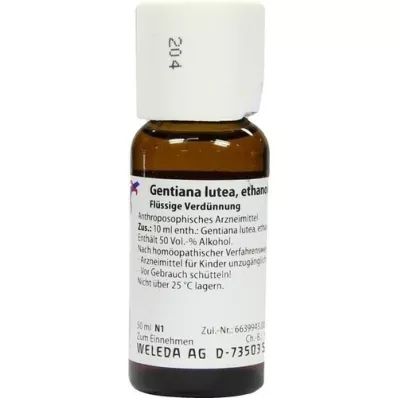 GENTIANA LUTEA D 1 verdunning, 50 ml GENTIANA LUTEA D 1 verdunning, 50 ml