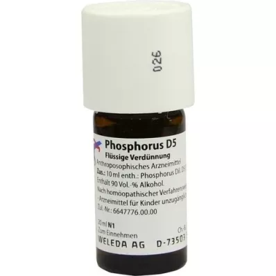 PHOSPHORUS D 5 Verdunning, 20 ml PHOSPHORUS D 5 Verdunning, 20 ml