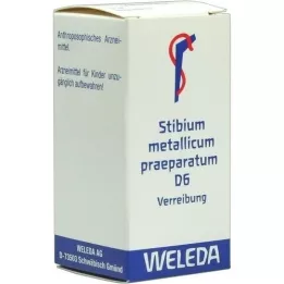STIBIUM METALLICUM PRAEPARATUM D 6 Trituratie, 20 g