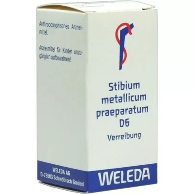 STIBIUM METALLICUM PRAEPARATUM D 6 Trituratie, 20 g STIBIUM METALLICUM PRAEPARATUM D 6 Trituratie, 20 g