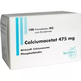 CALCIUMACETAT 475 mg filmomhulde tabletten, 100 stuks