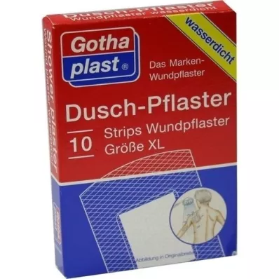 GOTHAPLAST Douchepleister XL 48x70 mm, 10 st