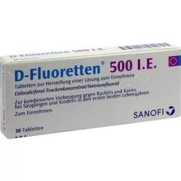 D FLUORETTEN 500 tabletten, 30 stuks