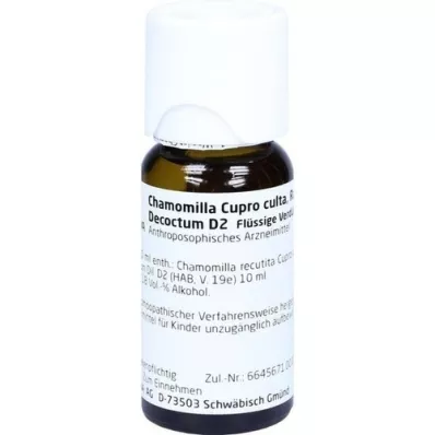 CHAMOMILLA CUPRO culta Radix D 2 Verdunning, 50 ml CHAMOMILLA CUPRO culta Radix D 2 Verdunning, 50 ml