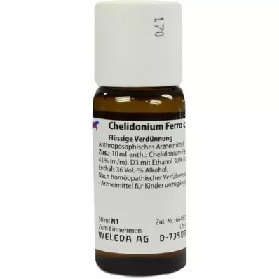 CHELIDONIUM FERRO cultum D 3 verdunning, 50 ml CHELIDONIUM FERRO cultum D 3 verdunning, 50 ml