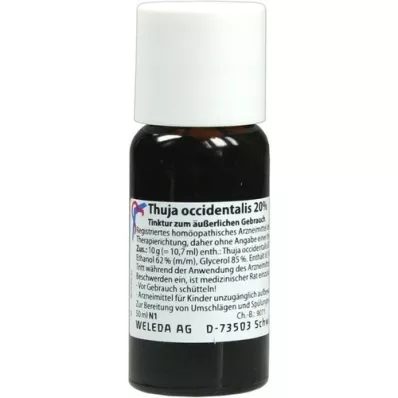THUJA OCCIDENTALIS 20% externe tinctuur, 50 ml