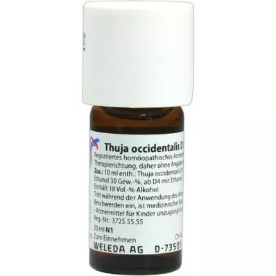 THUJA OCCIDENTALIS D 6 Verdunning, 20 ml