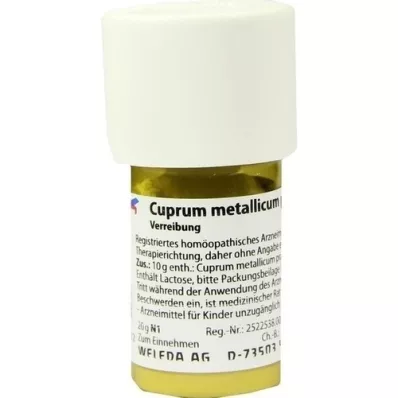 CUPRUM METALLICUM praep.D 6 Trituratie, 20 g