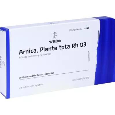 ARNICA PLANTA totaal Rh D 3 ampullen, 8X1 ml ARNICA PLANTA totaal Rh D 3 ampullen, 8X1 ml