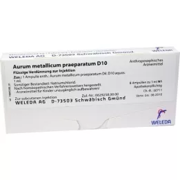 AURUM METALLICUM PRAEPARATUM D 10 ampullen, 8 stuks